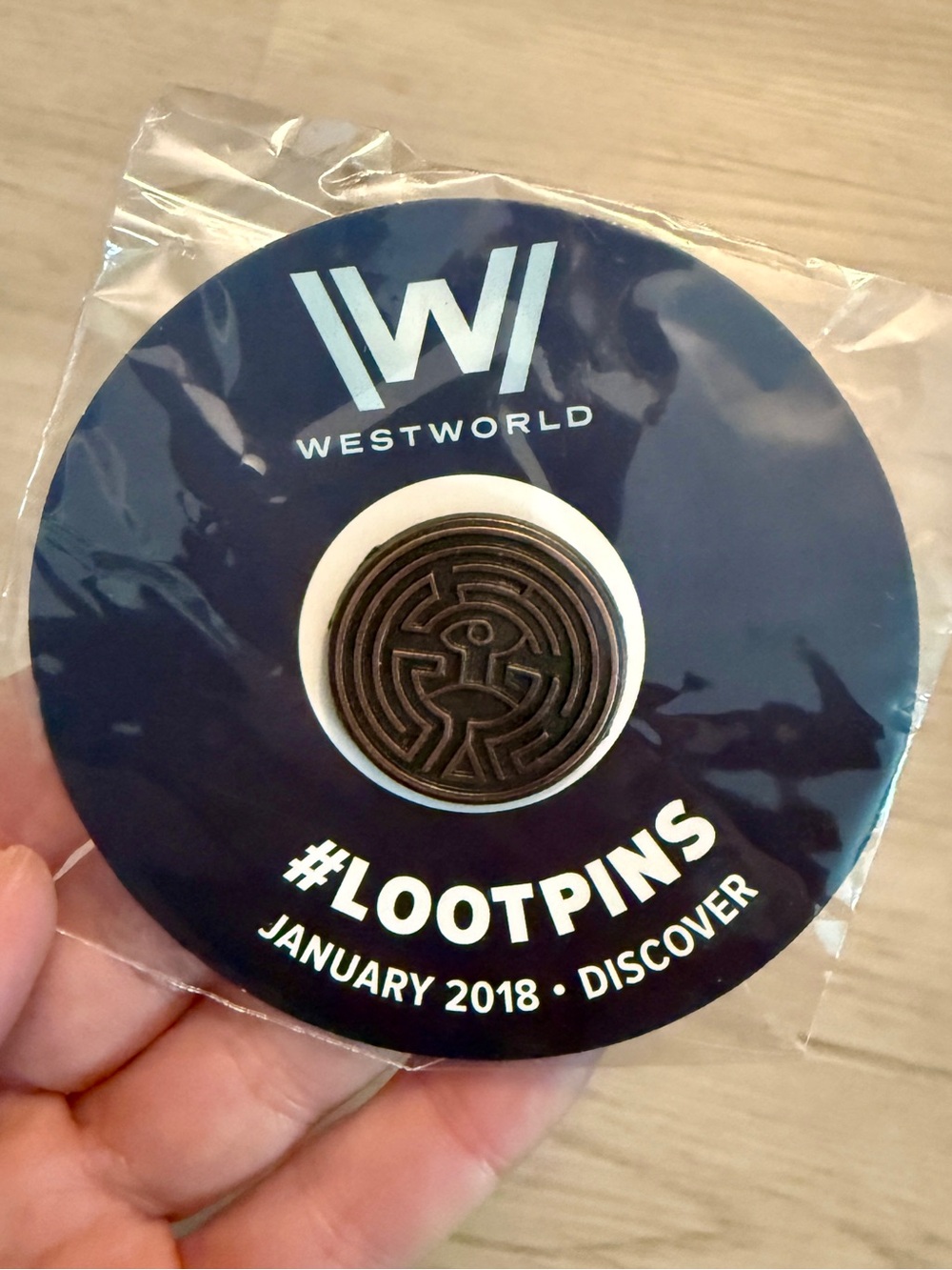 New Lootpins January 2018 Discover Westworld Lootcrate Exclusive Collectible